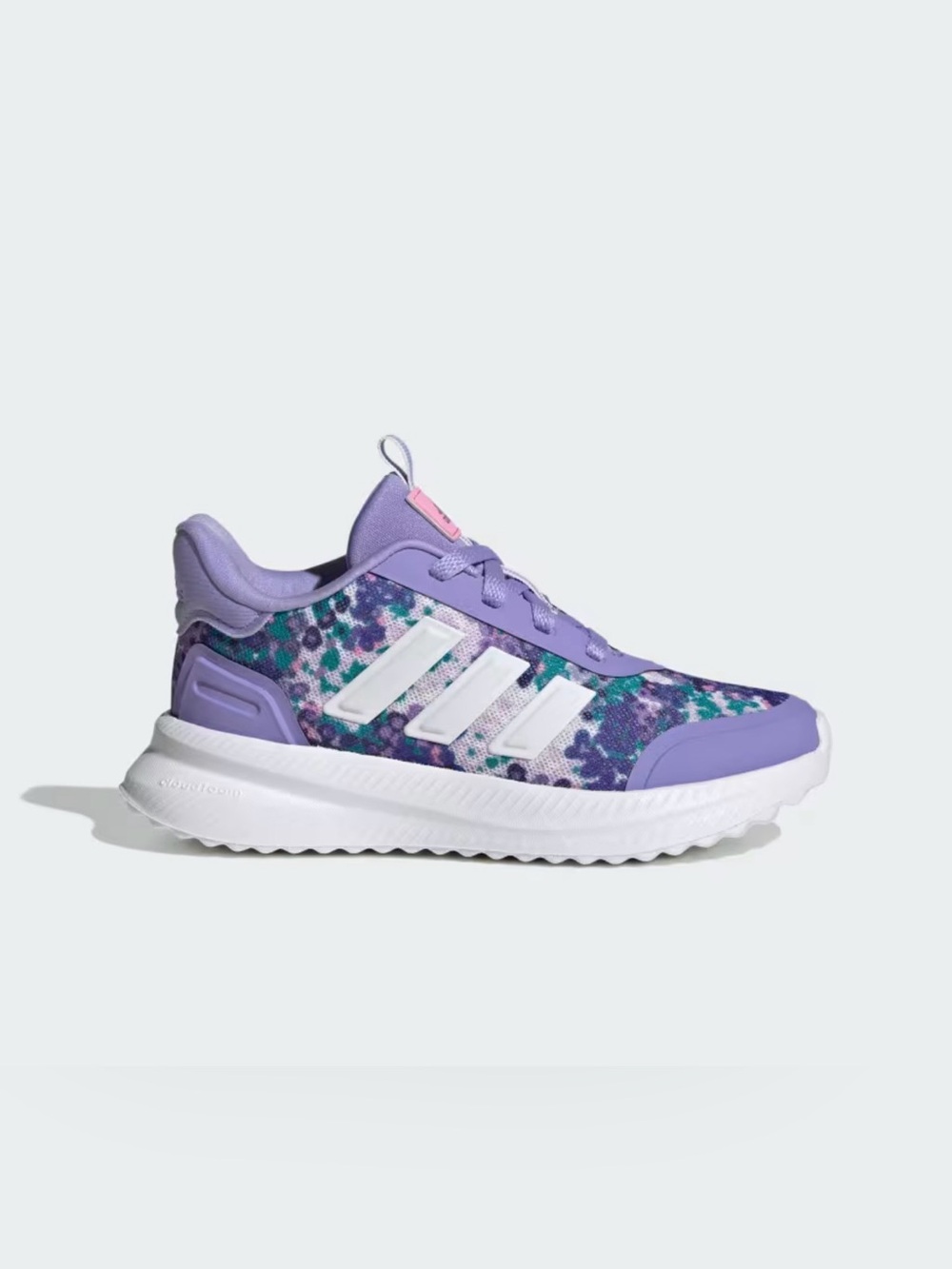 adidas Kids Purple Floral Print Lace-Up Sneakers